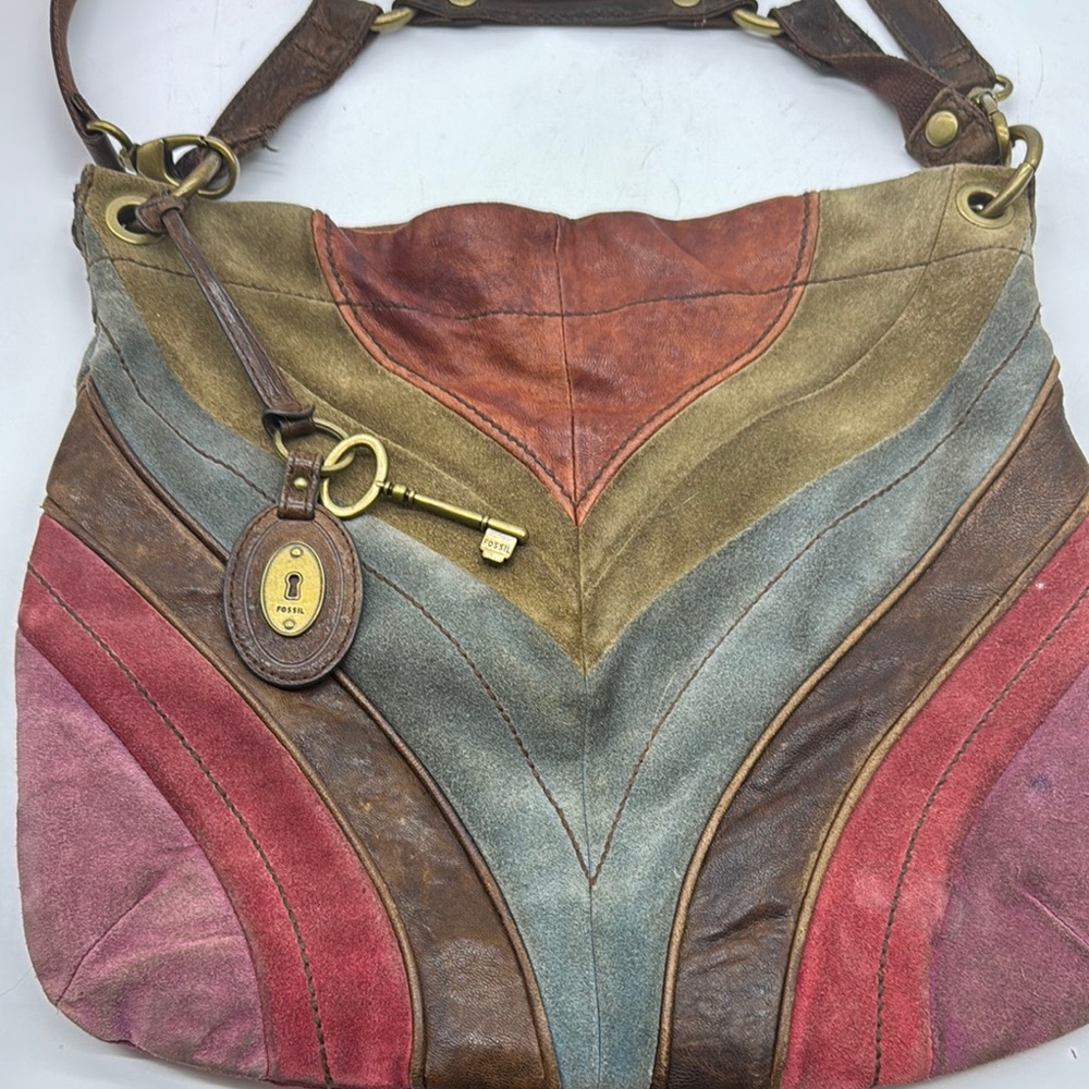 Fossil Multicolor Patchwork Shoulder Bag - image 3